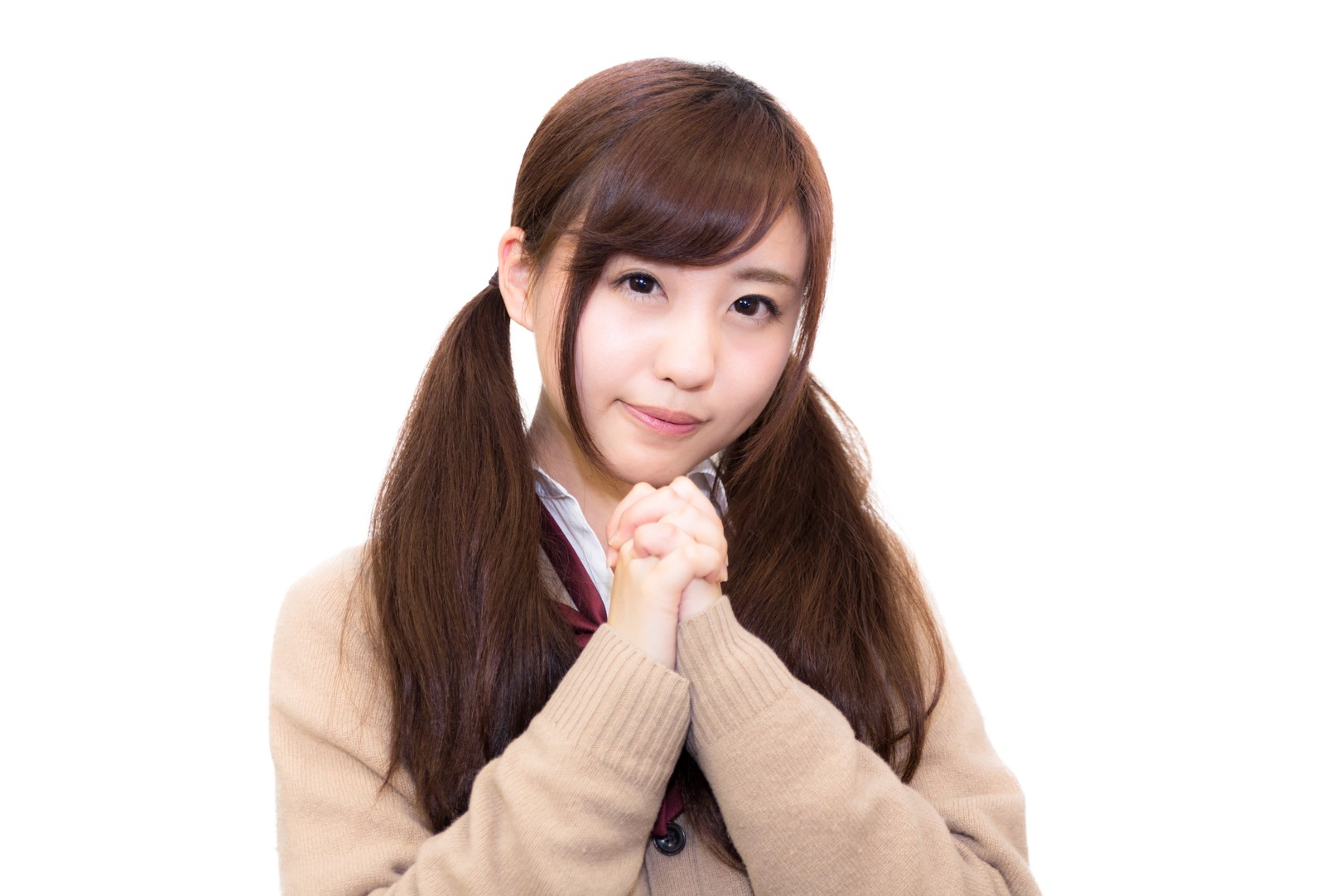 お願いする少女 ワンランクアップしたモテ体質の男性を目指す!